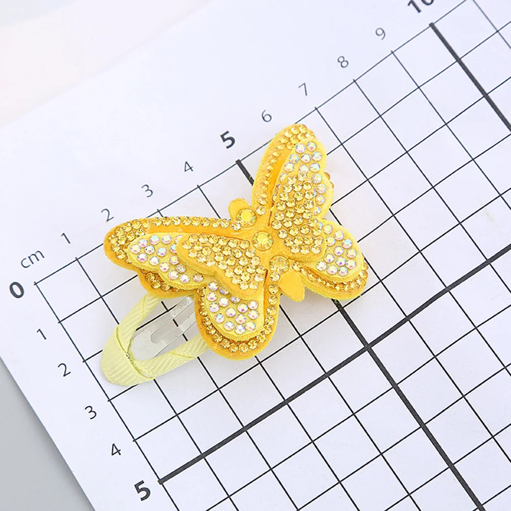 8Pcs Hair Clips Butterfly Shape Cute Lightweight Snap Hairpins Girls Hair Accessories for Birthday Wedding Prom Daily Use