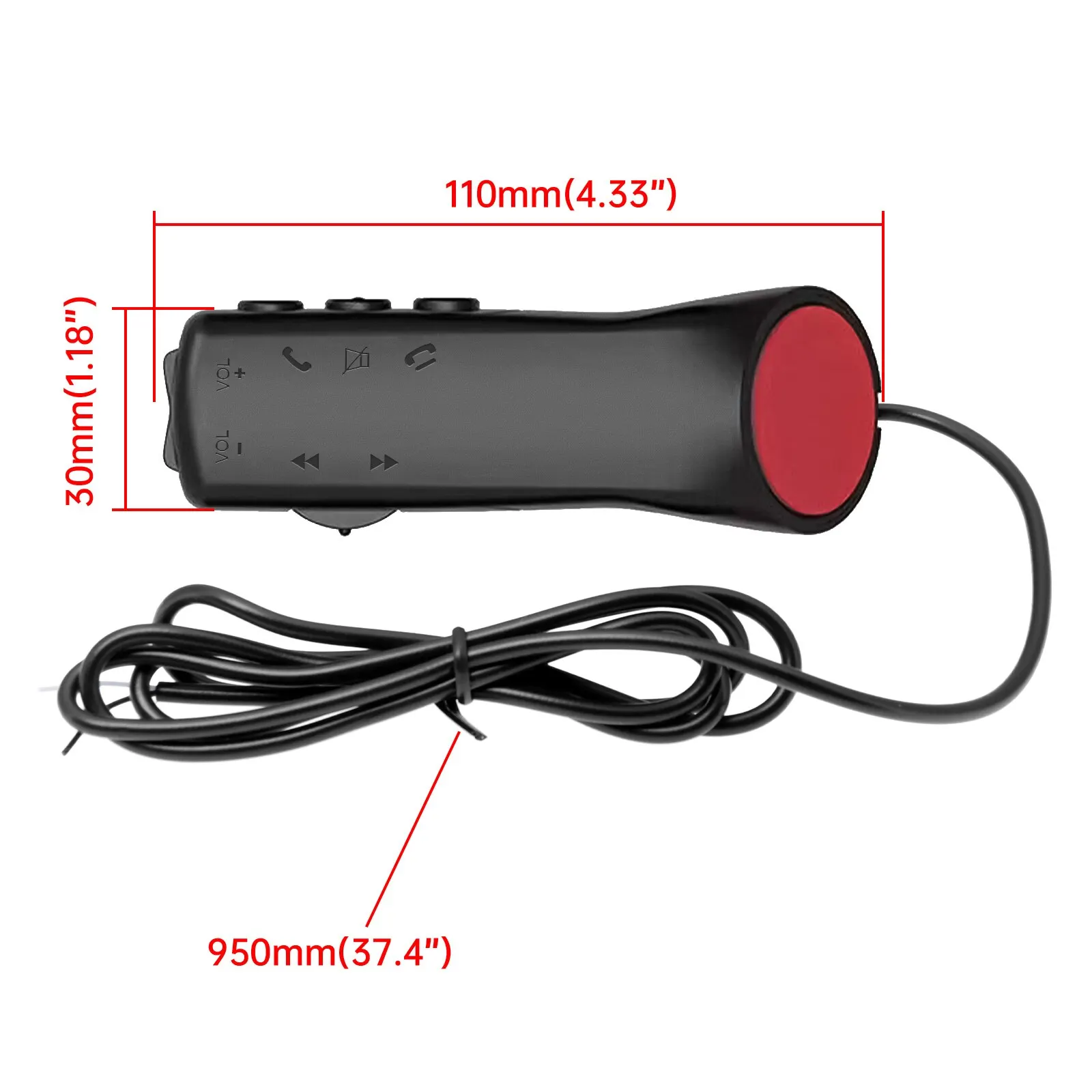 AD Car Steering Wheel Control Button 7 Key for Car Radio DVD GPS Multimedia Navigation Head Unit Remote Control New Style K0167