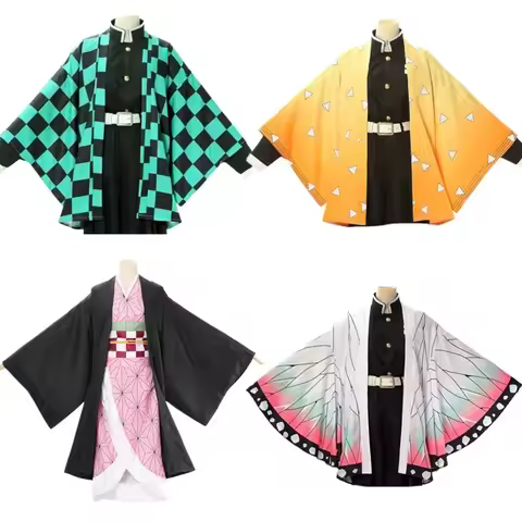 Cosplay Kostuum Anime Devil Slayer Kimetsu Geen Yeyang Nevuko Kamado Tanjirou Rengoku Zenitsu Kochou Shinobu Kimono