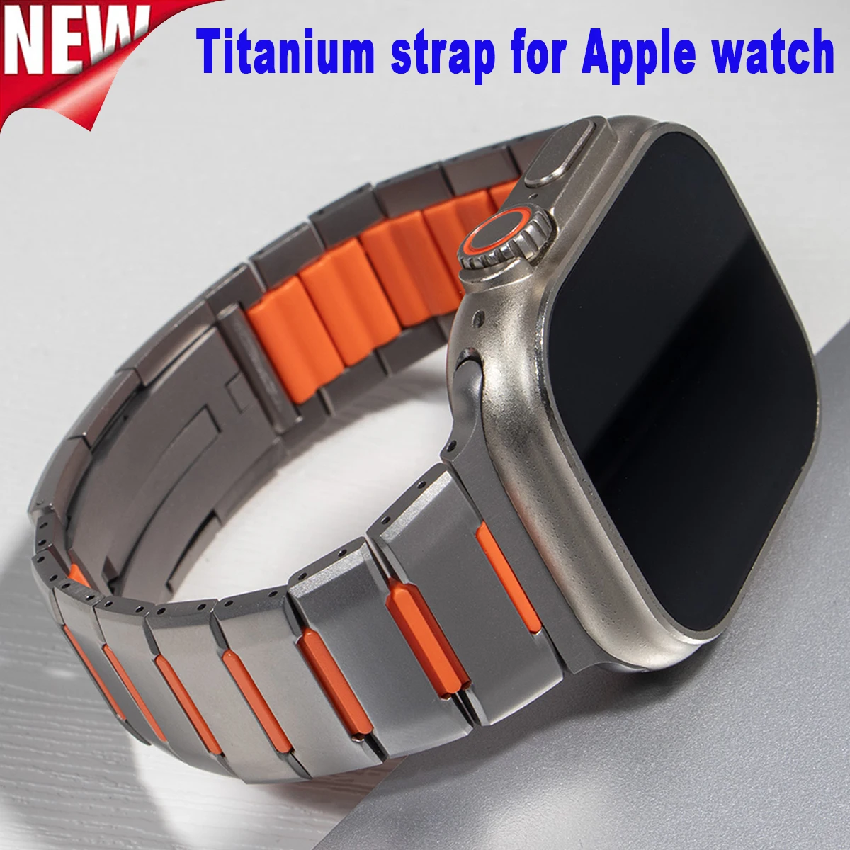 

Роскошный металлический ремешок для Apple Watch Ultra 49 мм, 46, 45, 44, 42, 41, 40 мм, мужской браслет из нержавеющей стали для Iwatch Series 11 10987SE