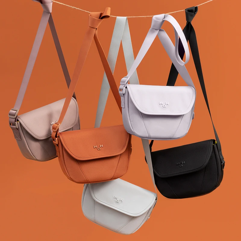 MAH 2022 Female Summer Bag New Fashion Single Shoulder Messenger Bag Original Niche Japanese Simple Saddle Bag