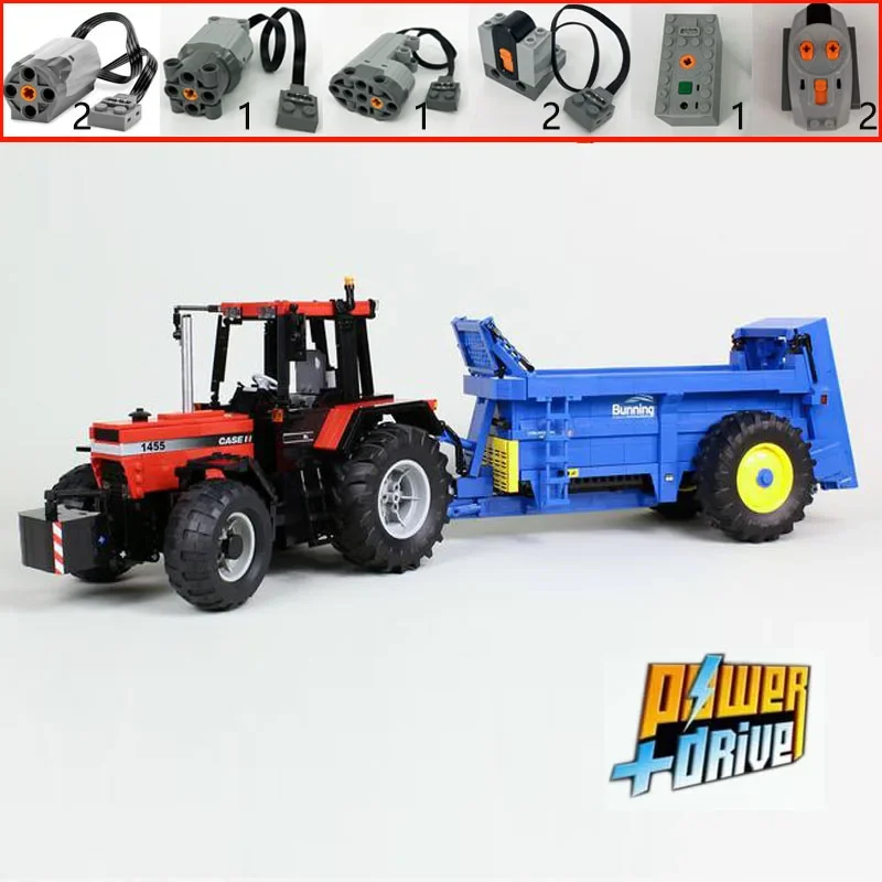 NEW 1:17 scale model of farm Pottinger TOP 762C windrower tractor  building block  remote assembly toy model boy's birthday gift