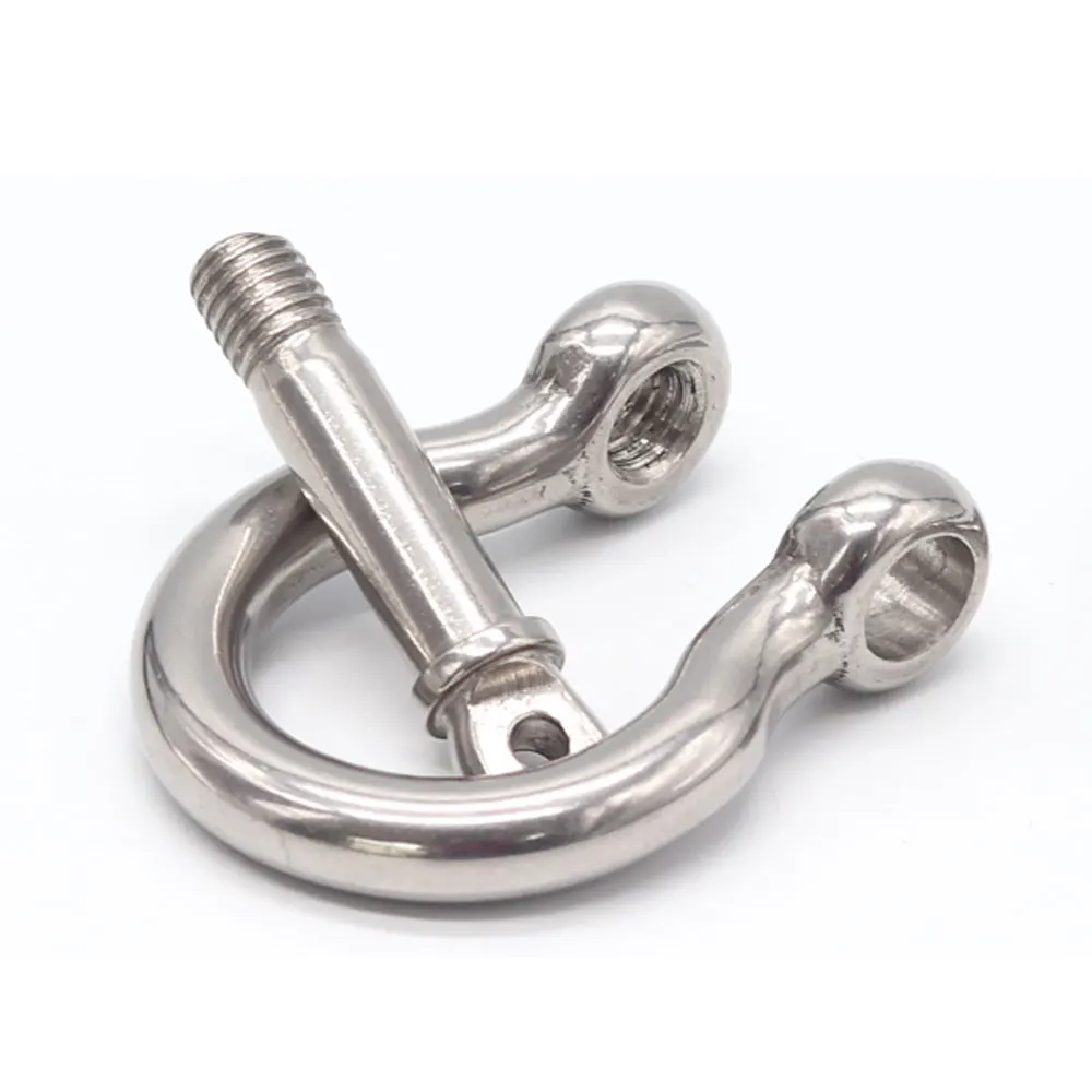 10pcs/Lot Stainless steel U-Bolts Cable Buckle M4/M5/M6/M8 Type U Sling Rope Bow Shackle Cufflinks Screw