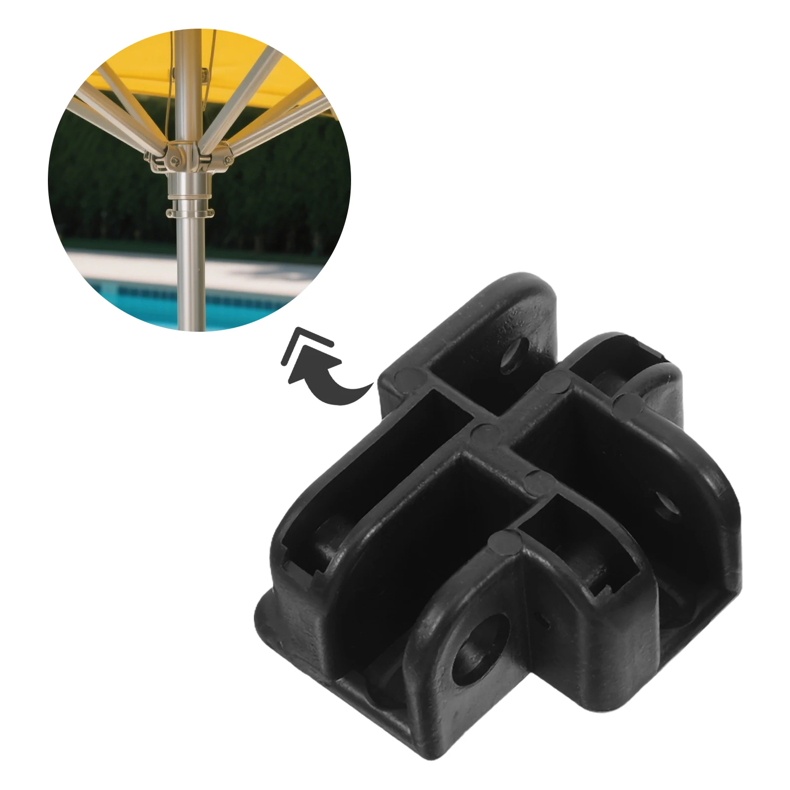 

2 Pcs Awning Bracket Canopy Tent Equipment Folding Accessories Support Rod Joint Parts Plastic Camping Pole
