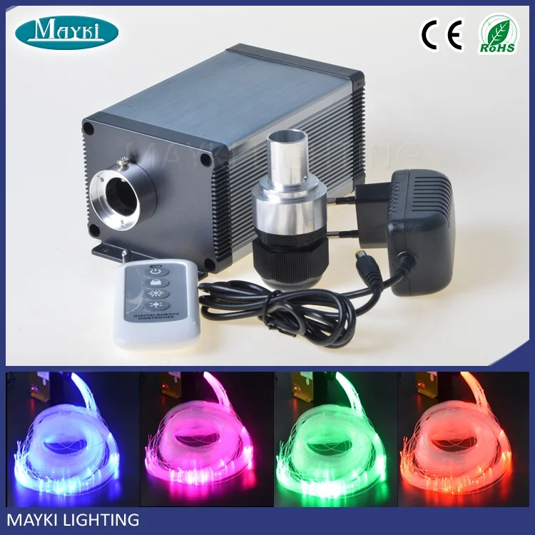 12V 6W RGB LED Twinkle Fiber Optic Generator Light Engine for Car Star Ceiling Sensory Using
