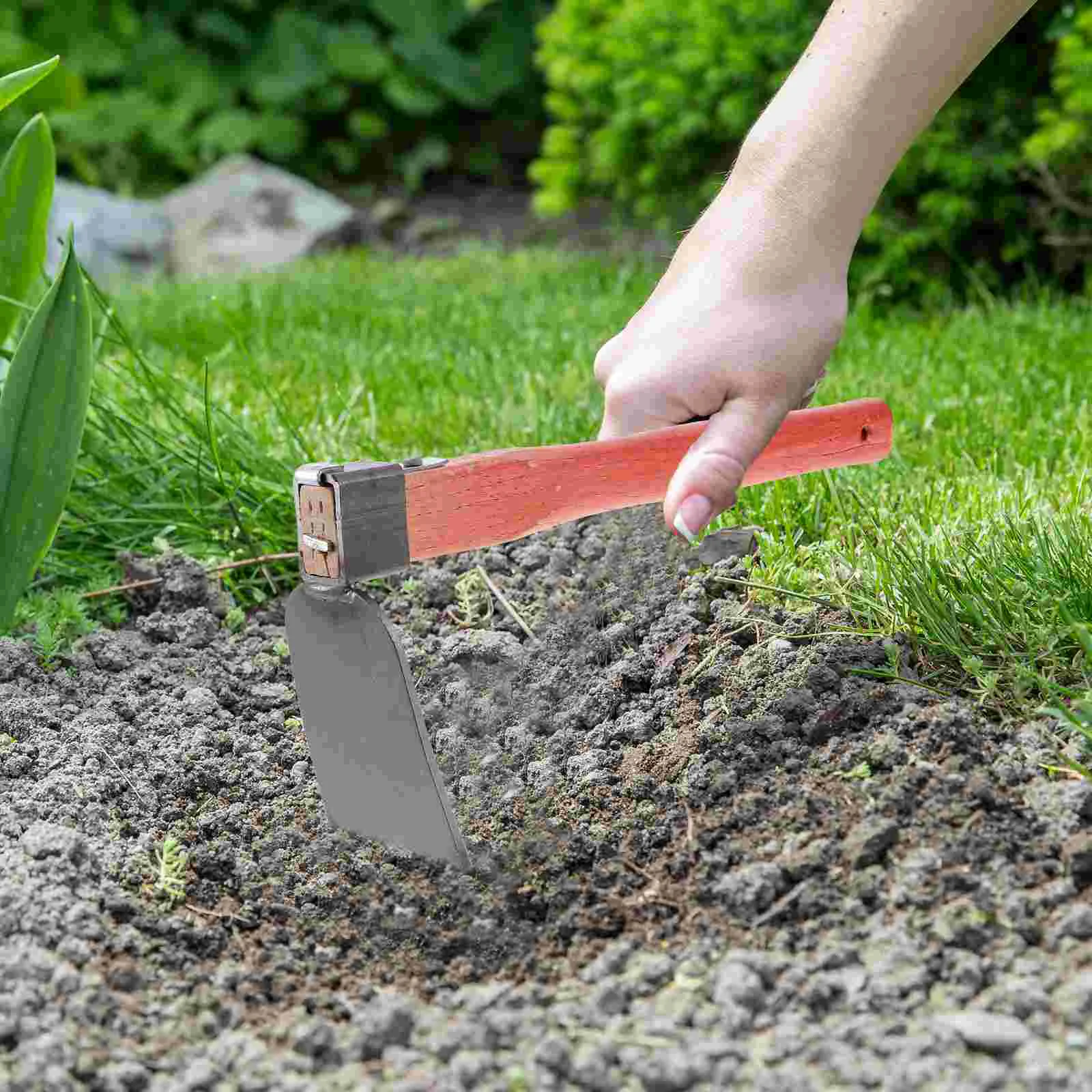 Iron Hoe Gardening Digging Soil Hoe Lightweight Digging Hoe Farming Tool