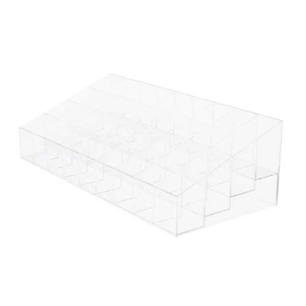 Lip Balm Container Holder Cosmetic Organizer Acrylic Makeup Case for Professional Beauty Accessories and Vanity Storage