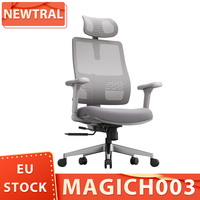 NEWTRAL MAGICH003 Ergonomic Office Chair, Auto-Following Backrest, Adaptive Lower Back Support, Adjustable Headrest Seat Depth