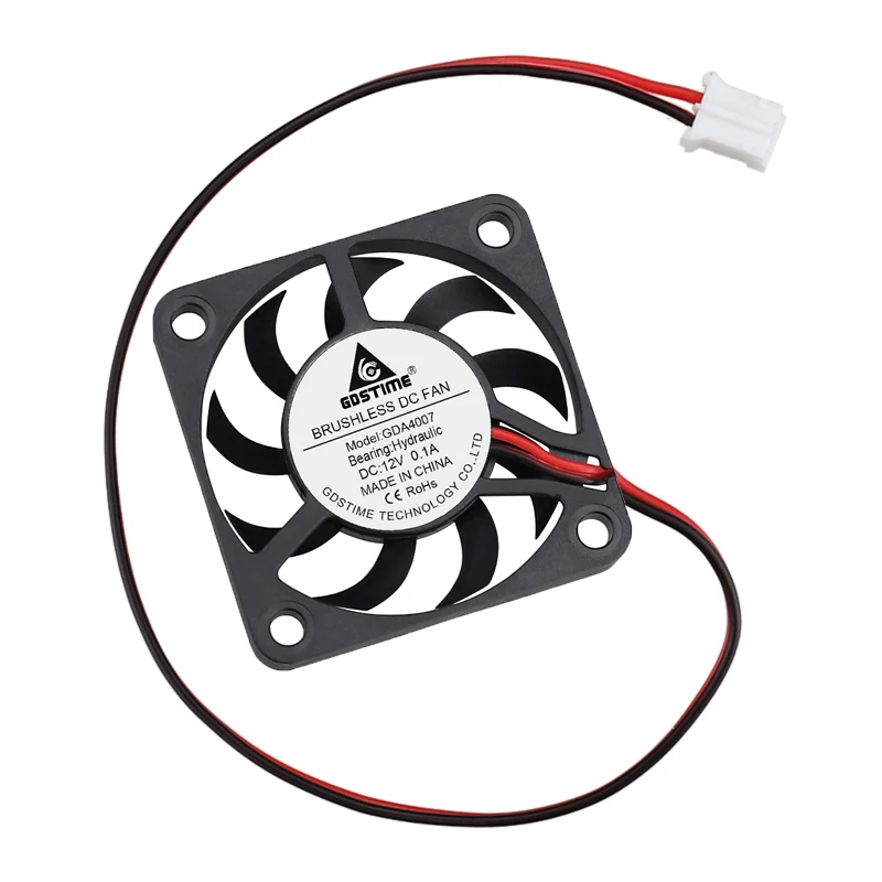 2 قطعة GDSTIME 4 سنتيمتر 40 مللي متر x 40 مللي متر x 7 مللي متر DC 12V 40x7 مللي متر فرش برودة 40 مللي متر x 7 مللي متر البسيطة التبريد محوري مروحة 40x40 مللي متر 4007