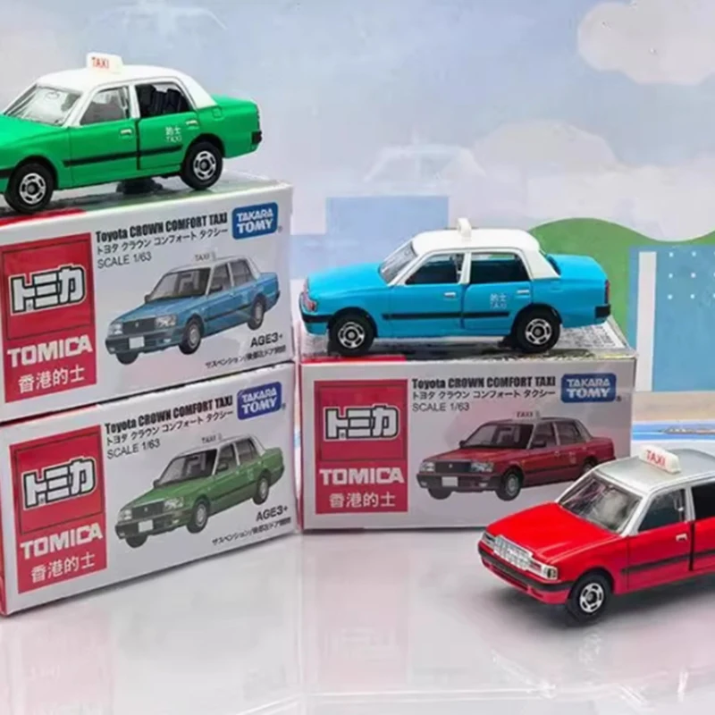

TOMY масштаб 1:64 TYT Корона Комфортный такси из сплава, имитация модели автомобиля, статическая коллекция, украшенные праздничные подарки, игрушки, сувенирный подарок