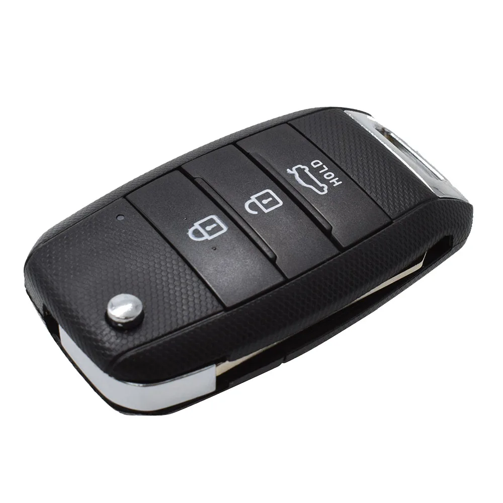 3 ปุ่ม REMOTE Key SHELL BLANK สําหรับ KIA K2 K3 K5 Rio Sorento Carens Ceed Stonic Cerato Forte กุญแจรถ FOB ฝาครอบ HYN14 ใบมีด