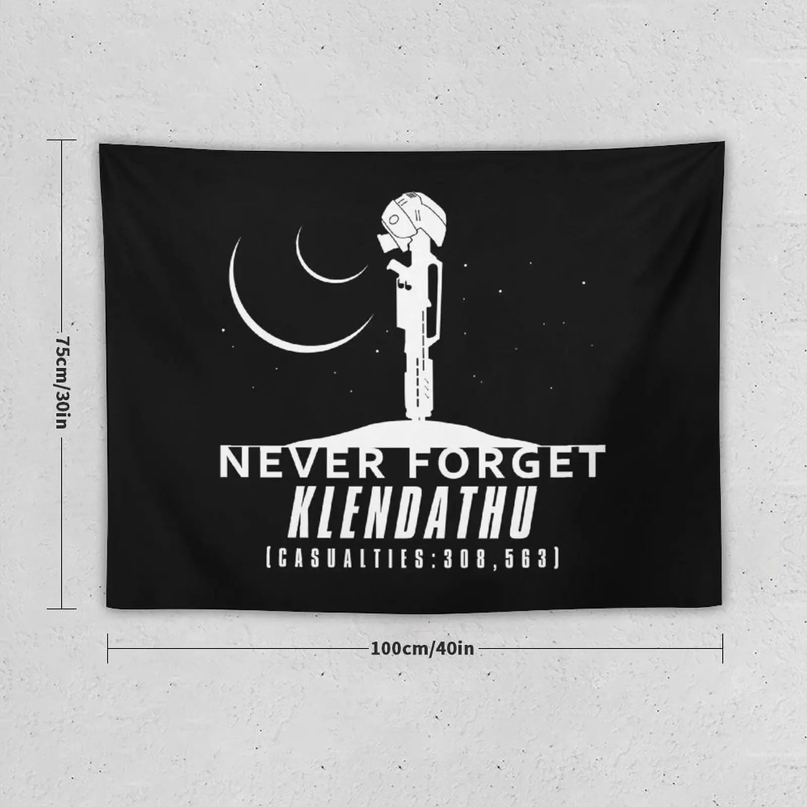 Never Forget Klendathu Tapestry Aesthetic Room Decorations Carpet On The Wall Outdoor Decoration Wall Tapestries Tapestry