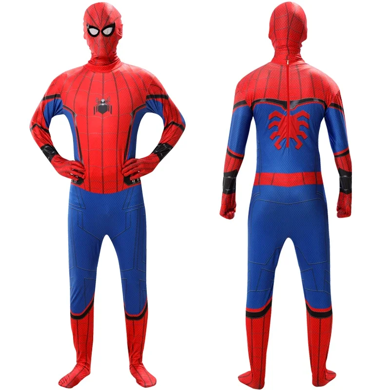 

Movie Spider Man Hero Returns Spiderman Cosplay Costume Superhero Spandex Clothing 3D Zentai Full Bodysuit