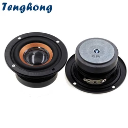 2pcs 64MM Mediant Bass Speaker Unit 4 Ohm 3W Mid Low Range Reverse Side External Magnetic PU Bluetooth Audio Loudspeaker DIY