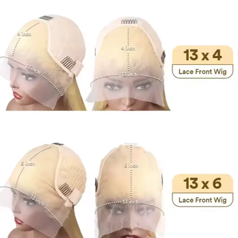 20 34 Inch 250% Density 613 Human Hair Wig 13x6 Hd Lace Frontal Wig Body Wave Lace Front Wig Honey Blonde Human hair For Women image 6