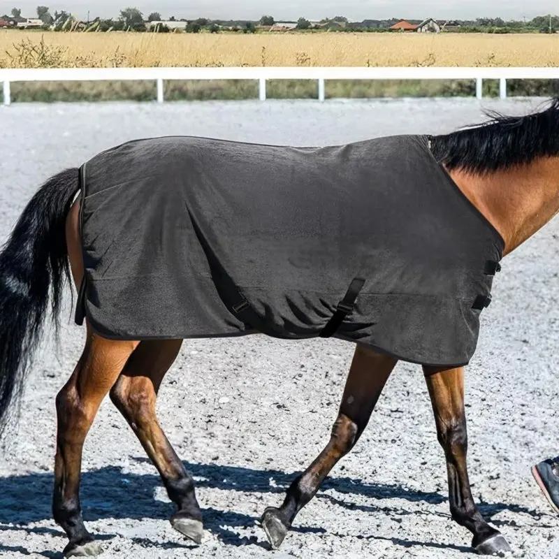 Winter Horse Blanket Anti-Chafe Fleece Horse Rug Equestrian Supplies Quick-Drying Moisture-Wicking for Outdoor