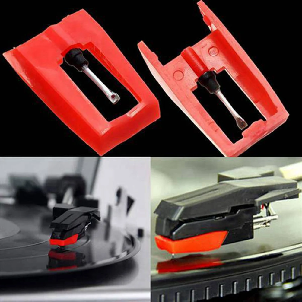 3 buah Stylus Cartridge magnetik rekaman gramofon dengan LP Aksesori jarum vinil untuk fonograf meja putar Stylus