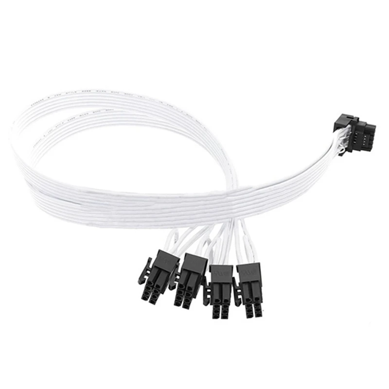 4XCPU 8Pin To 16Pin Male Video Card Extension Cable PCI-E 5.0 12VHPWR RTX4080 RTX4090 Graphics Card Adapter Cable