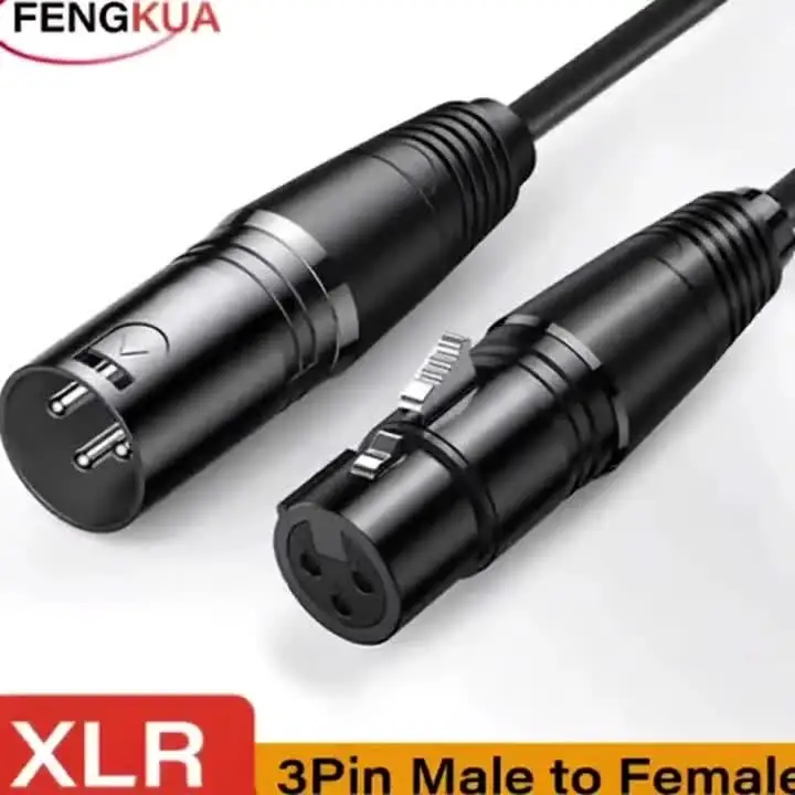 3Pin XLR Cable Male to Female Sound Cannon Microphone Cable for Mixer Amplifier Balanced Analog Audio Cord XLR Extension Cable