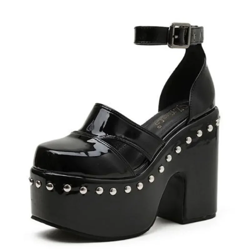 

13.5CM Thick Soled Shoes Women Wedges Ankle Strap Sexy High Heel Gladiator Sandals Female Summer Open Toe Platform Pumps Boots