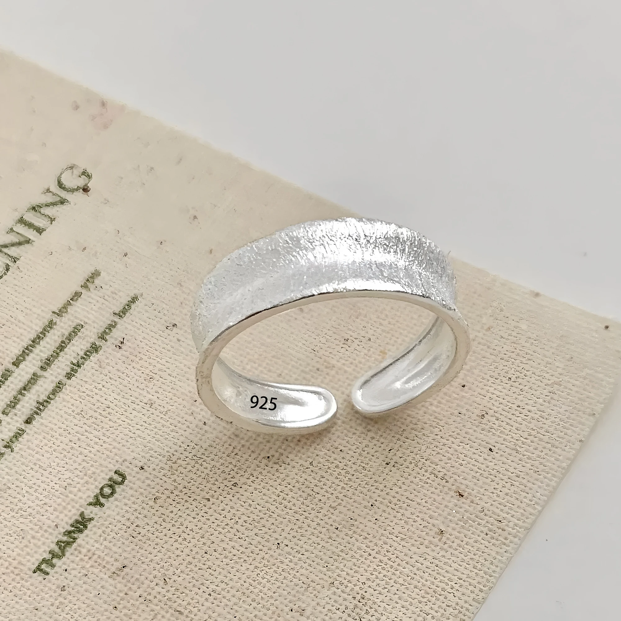 VENTFILLE Blumen-Spitzenring aus 925er-Sterlingsilber, koreanische Mode, Öffnung mit eingelegtem CZ, verstellbare Ringe, Valentinstagsgeschenk