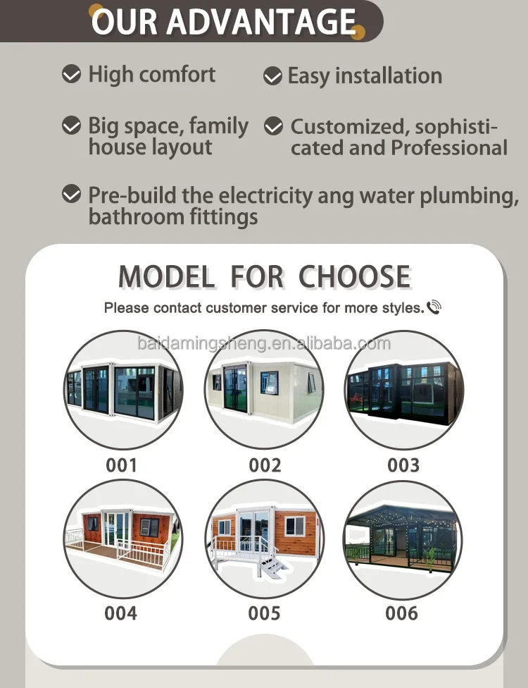 20ft Folding Luxury Prefab Prefabricated Foldable Home Tiny Container House Tiny Homes Ready To Ship