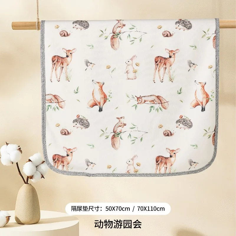 وسادة حفاضات مقاومة للماء للأطفال قابلة للغسل في الغسالة 100% قطن وسادة حفاضات لحديثي الولادة لفصل الصيف #6