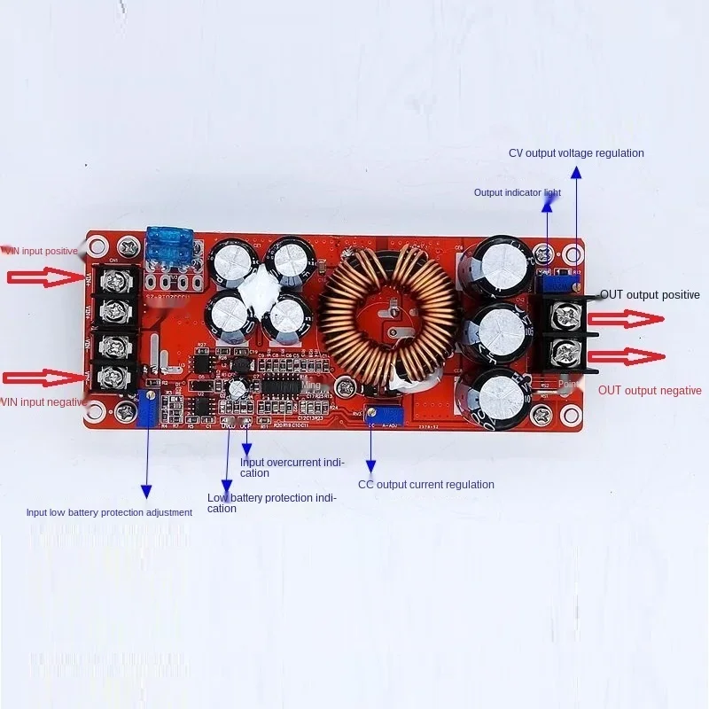 

1500W30A High Current DC-DC486072 DC Constant Voltage 90V Constant Current Boost Power Module Regulator