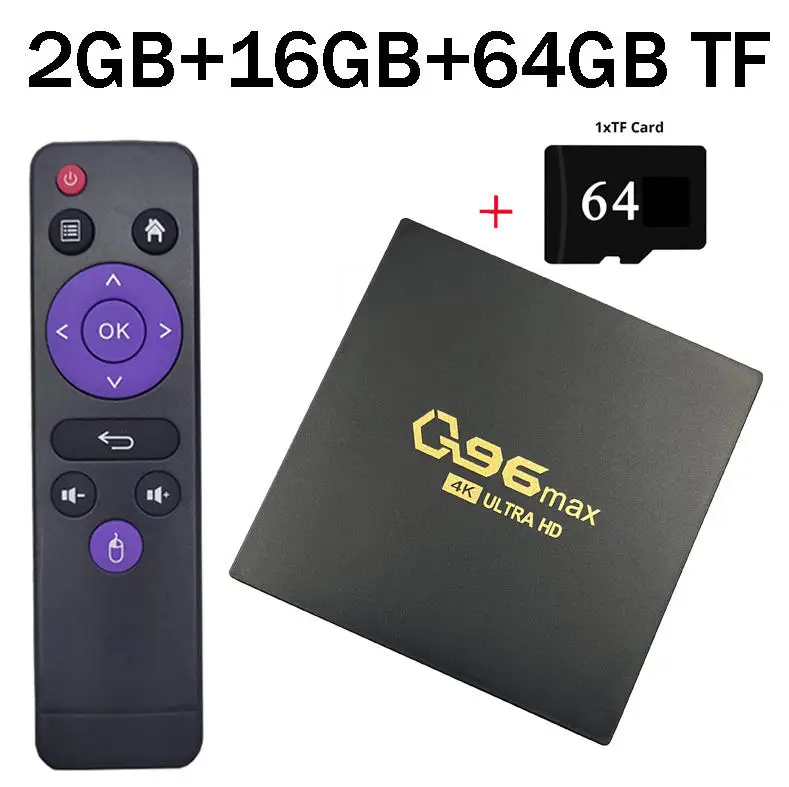 Q96 MAX TV Box Android 15 Allwinner H313 Set Top Box Media Player H.265 8GB 128GB WiFi 4G 5G HD 4K Home Theater IPTV TV Box