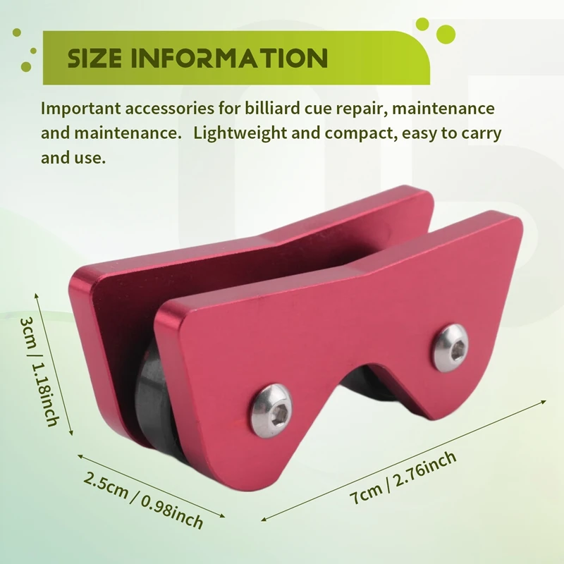 環境に優しい-2個ビリヤードキューストレートネスチェッカー、プールビリヤードキュースヌーカークラブローラーストレートネス検出器チェッカー検査