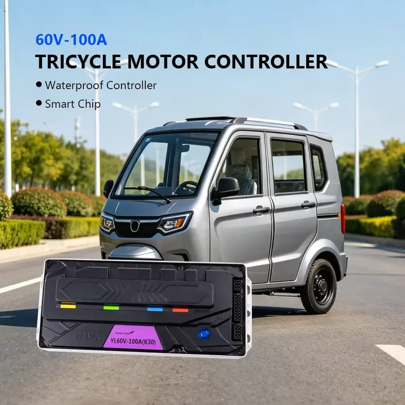 Intelligent Square Wave Motor Controller 60v 100A Electric Tricycle BLDC Motor Controller for Electric Tricycle Retrofit Kit