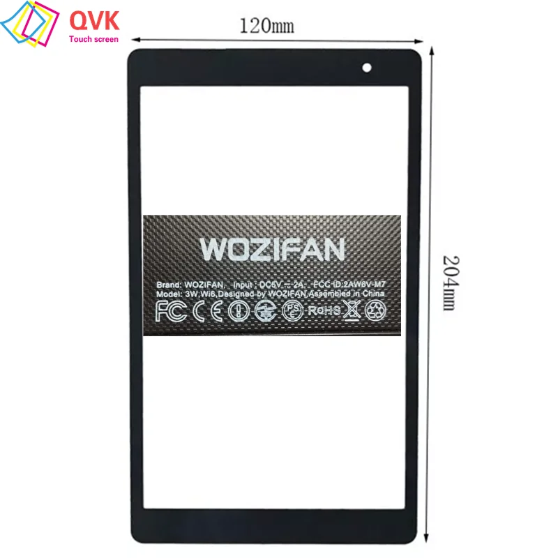 New 8Inch Black For WOZIFAN 3W WI6 2AW6V-M7  Tablet PC Capacitive Touch Screen Digitizer Sensor External Glass Panel