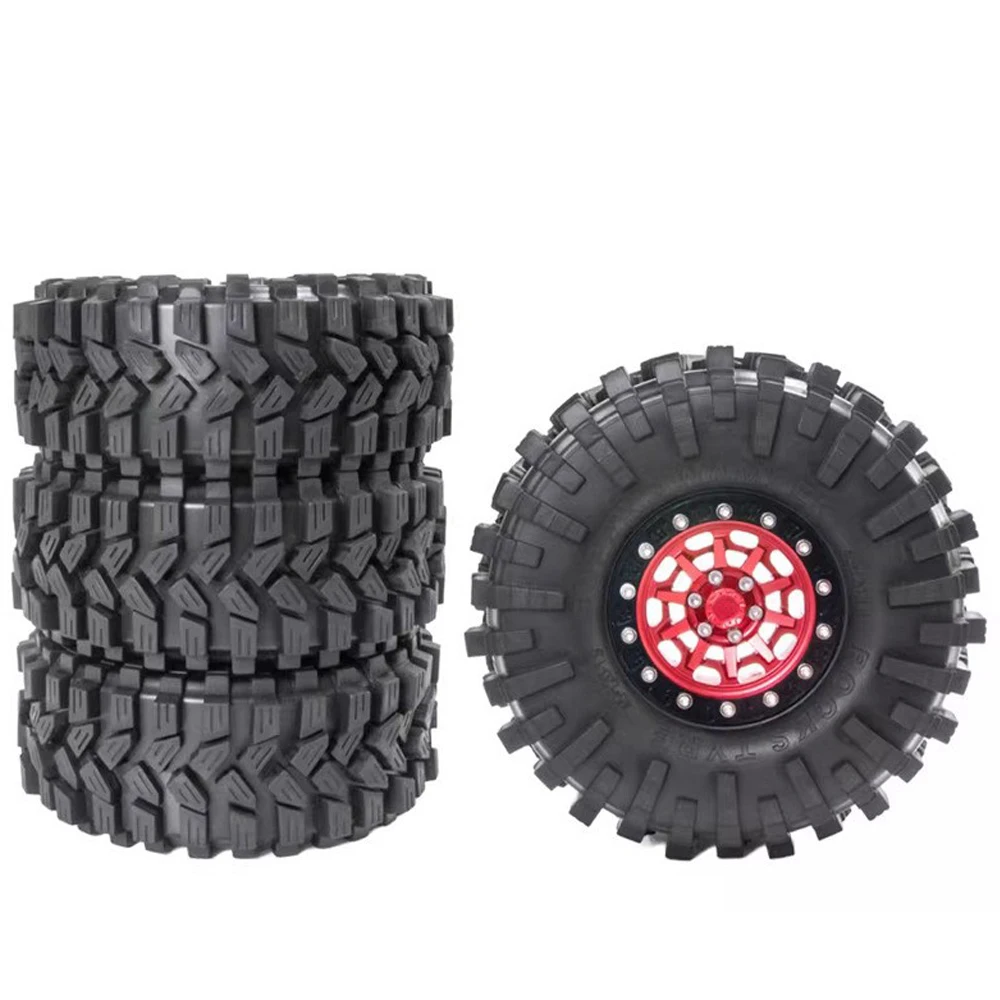 

1.9Inch Wheel Rims Tires Wheels for 1/10 RC Crawler Car Axia1 SCX10 TRX4 VS4-10 Gen8,4pcs Aluminum RC Beadlock Wheel