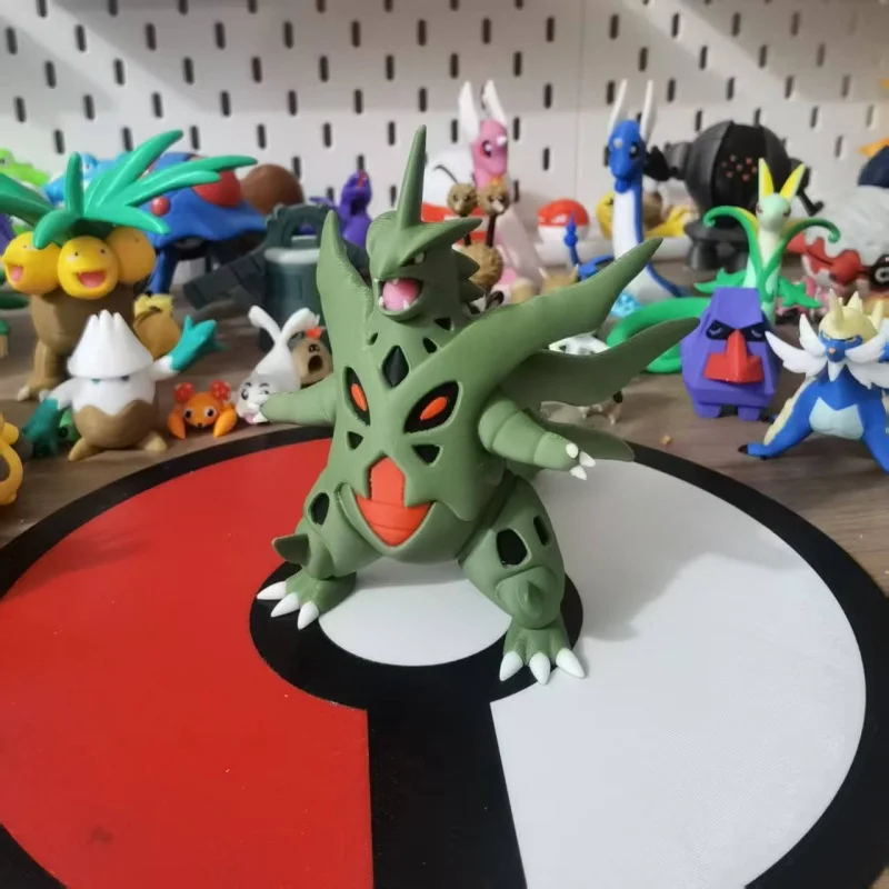 أنيمي Larvitar Pupitar Tyranitar الشكل نسبة العالم 1:20 لتقوم بها بنفسك ثلاثية الأبعاد الطباعة شخصية Kawaii سطح المكتب الديكور لعبة مجسمة هدية