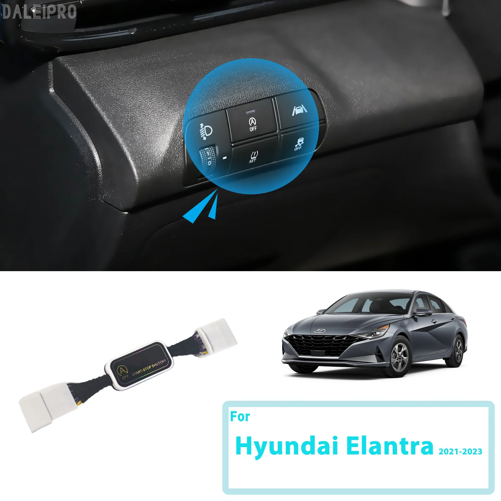 

For Hyundai Elantra 2021 2022 2023 Automatic Stop Start Engine System Disable Smart Shut Down Car Auto Start Stop Eliminator