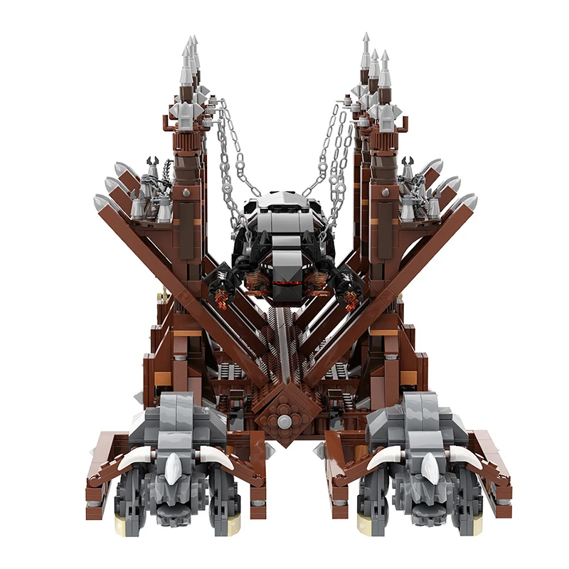 Building Blocks Wolf-Head Siege Hammer Building Blocks Game Educational Toy for Kid Holiday Gift Christma Toy DIY Assembly Set