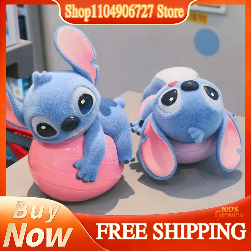 

New Toptoy Disney Stitch Energetic Yoga Random Blind Box Series Flocked Figurine Cute Anime Peripheral Doll Collectible Gifts