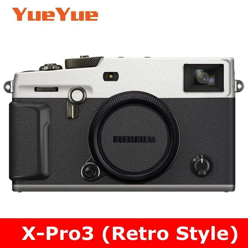 (Retro Style) For Fuji Fujifilm XPro3 X-Pro3 Anti-Scratch Camera Sticker Coat Wrap Protective Film Body Protector Skin Cover