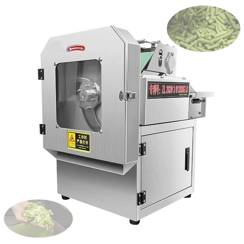 Commercial Electric Vegetable Cutter Machine Kitchen Stainless Steel Rotate Slicer Cut Into Segments Potato Fries Cutting Machin