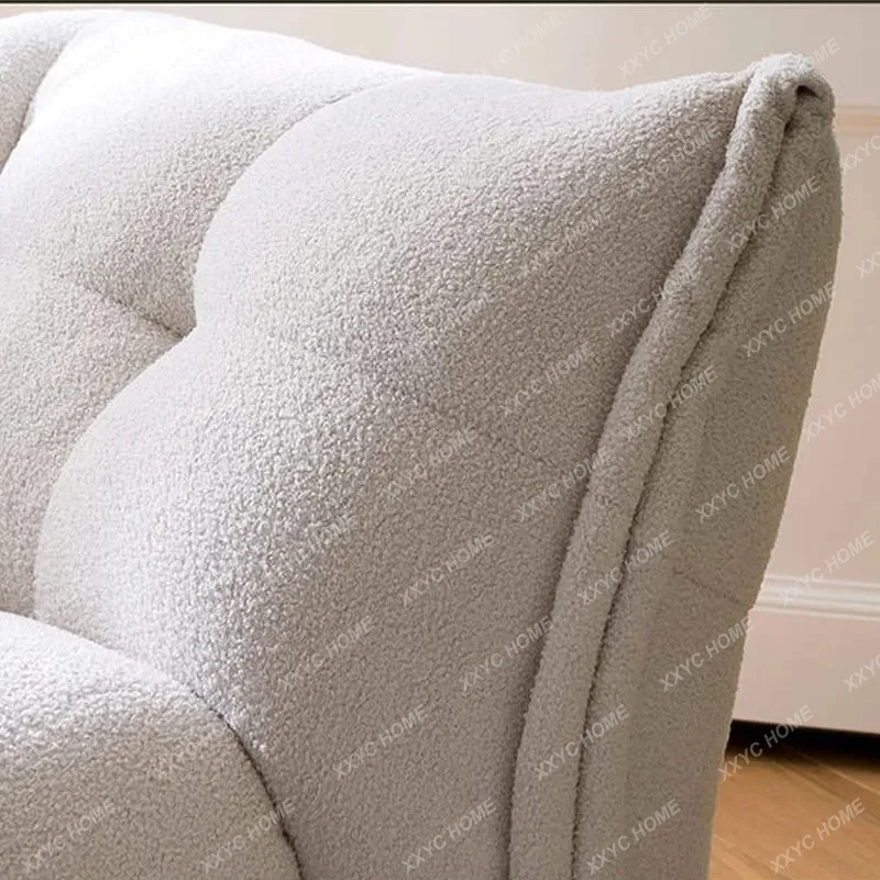 XXRetro snowflake velvet fabric modern simple living room three-person straight sofa
