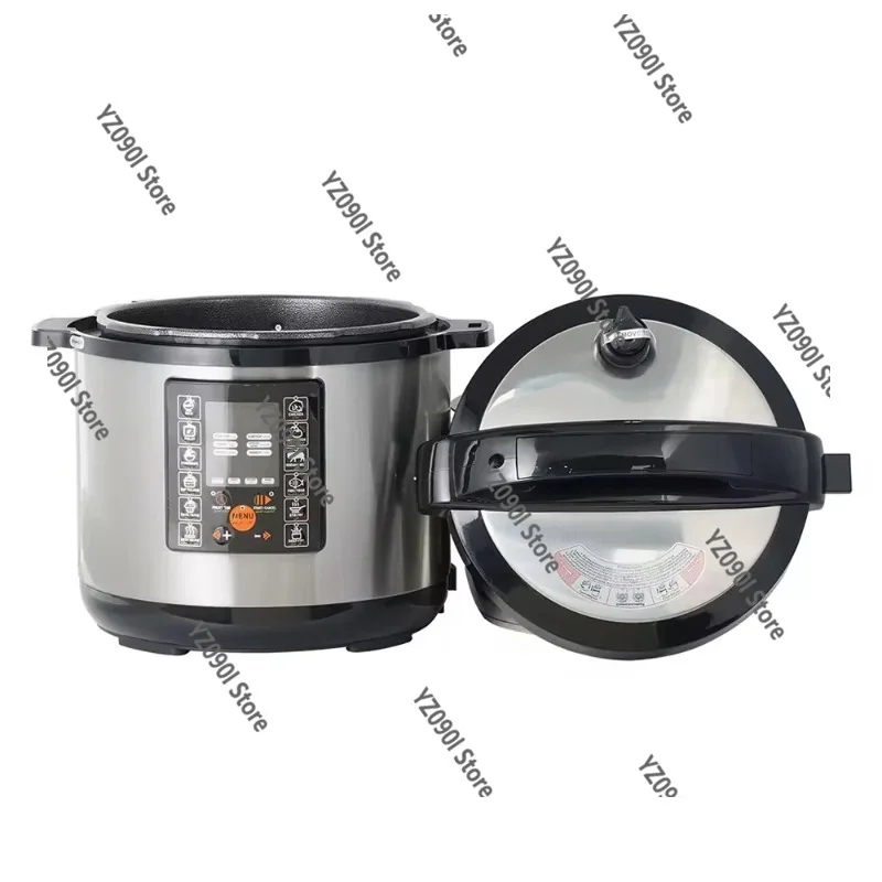 6L Stainless Steel Electric Pressure Cooker Multifunctional Household High Pressure Pot For 5 Persons
