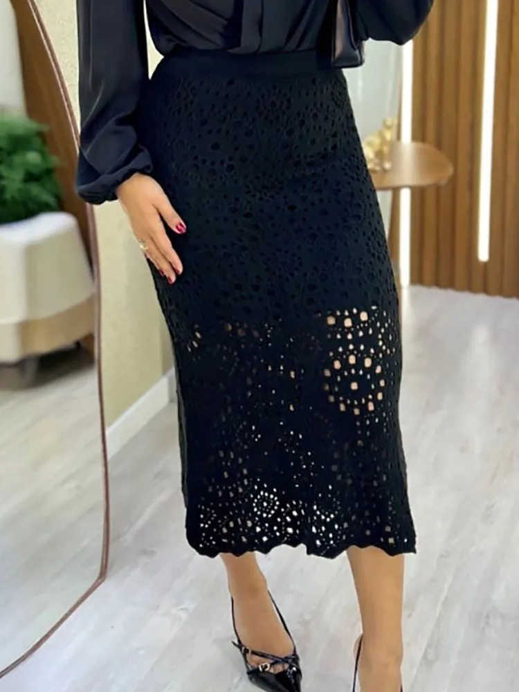 

Женские элегантные темпераментные полуюбки с эластичной резинкой на талии, тонкая юбка с цветочным принтом, простая однотонная юбка на бедрах с запахом для поездок на работу