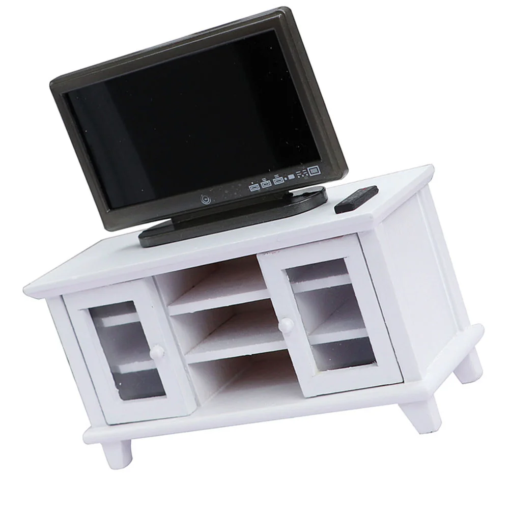 Simulated Furniture Models Miniature House Decor Toy Room Ornament Plastic Cabinet Accessories Micro Scene Small Wooden