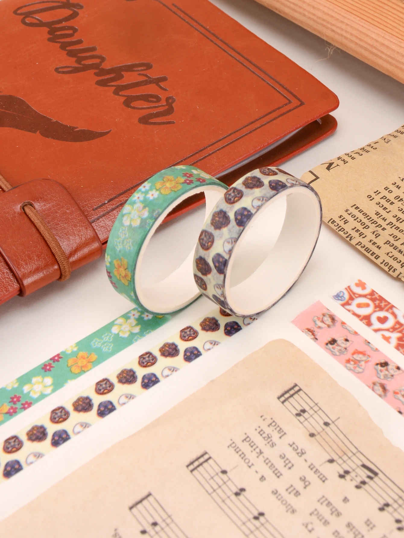 5 Rolls/Box, Various Styles Of Washi Tape, Masking Tape For Holiday Gifts And Birthday Gift Box Packaging, For Precision Work, S