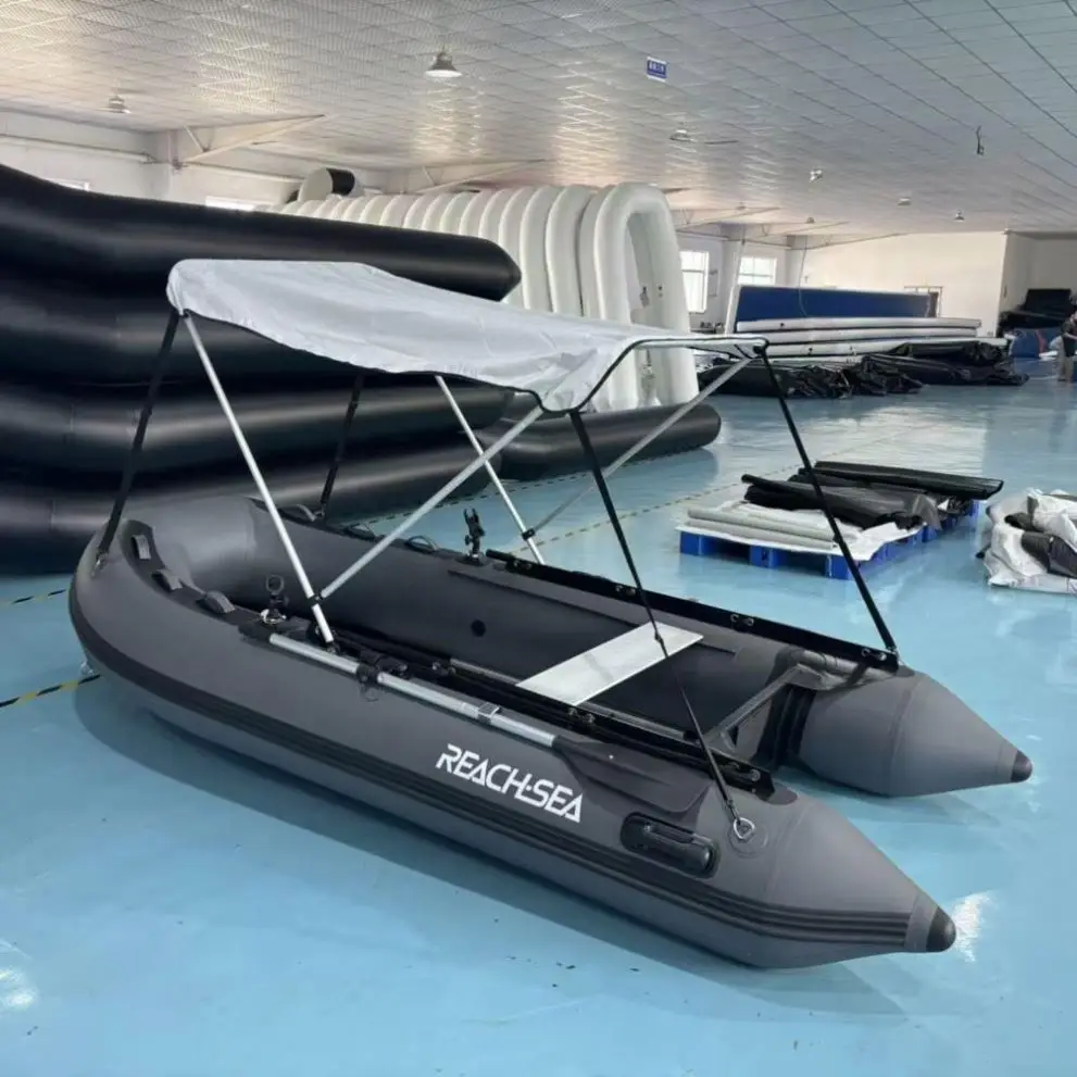 Boat High Quality Canopy Inflatable Boat With Engine Price Fishing Kayak 13ft
