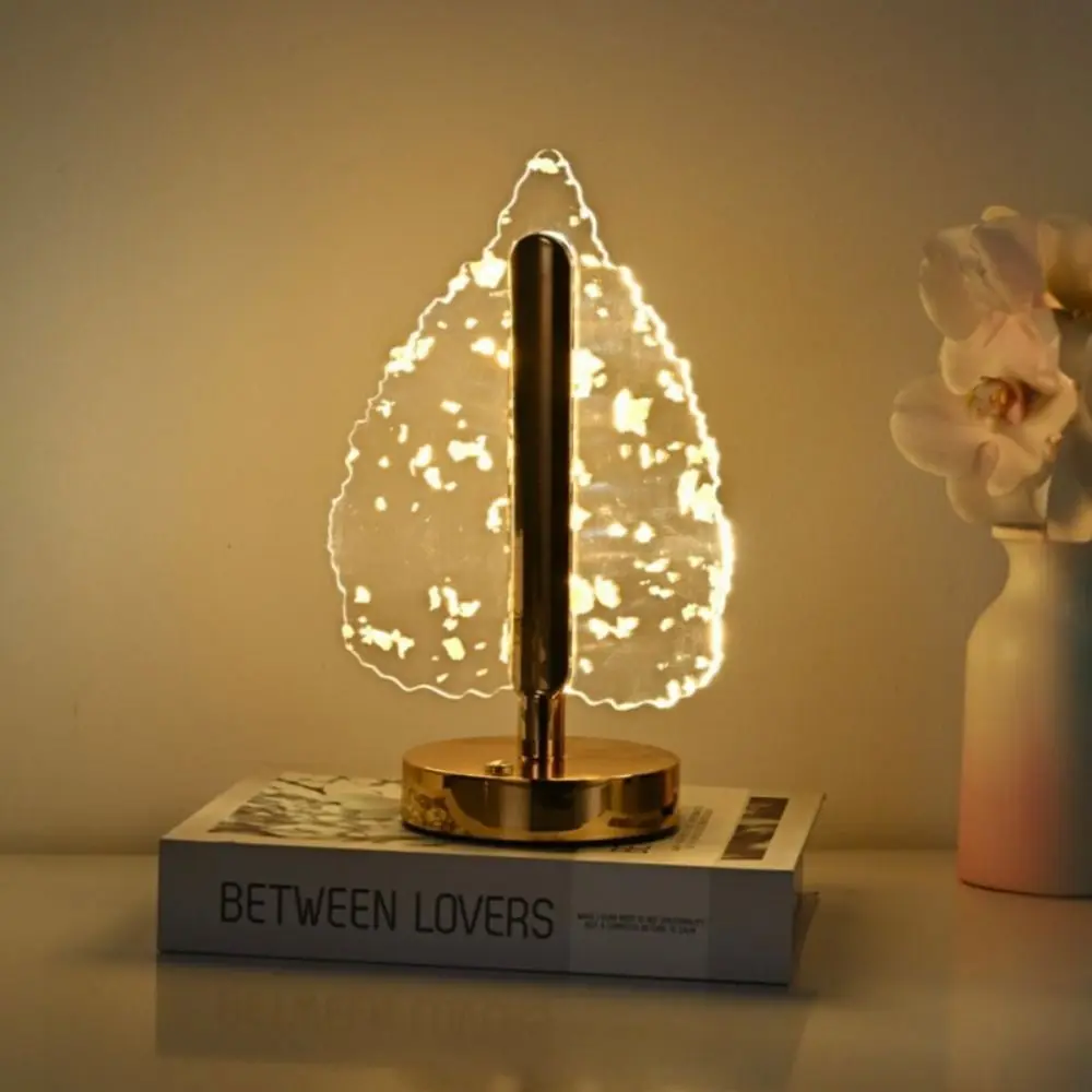 

3-Color Lighting Butterfly Desk Lamp Adjustable Transparent LED Table Lamp Atmosphere Light Dimmable Nordic Acrylic Night Light