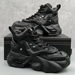 Mens Fashion Luxury Casual Sneakers Comfortable Platform Shoes for Men Designer Height Increasing Breathable Non-slip High Boots