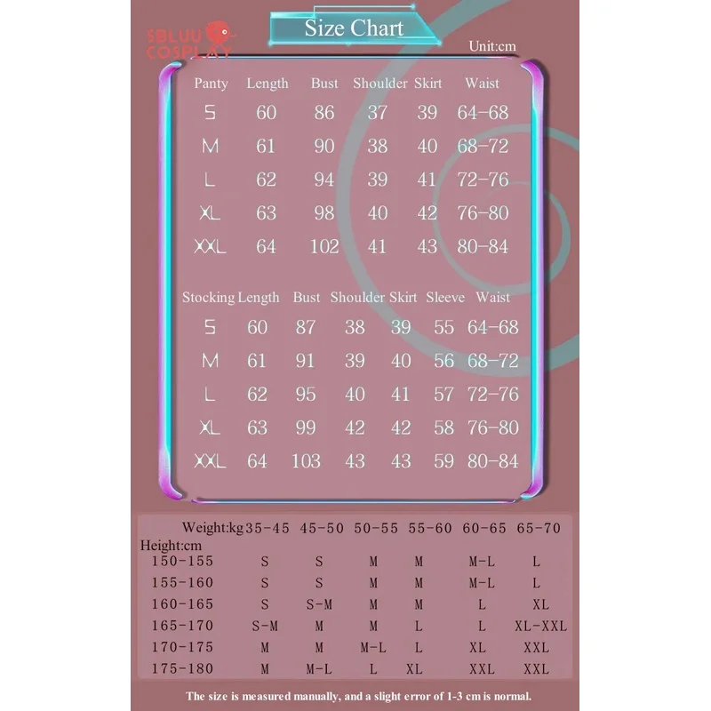 SBluuCosplay Stocking Anarchy/Panty Anarchy Cosplay Costume Panty & Stocking with Garterbelt School Uniform JK Skirt Suit