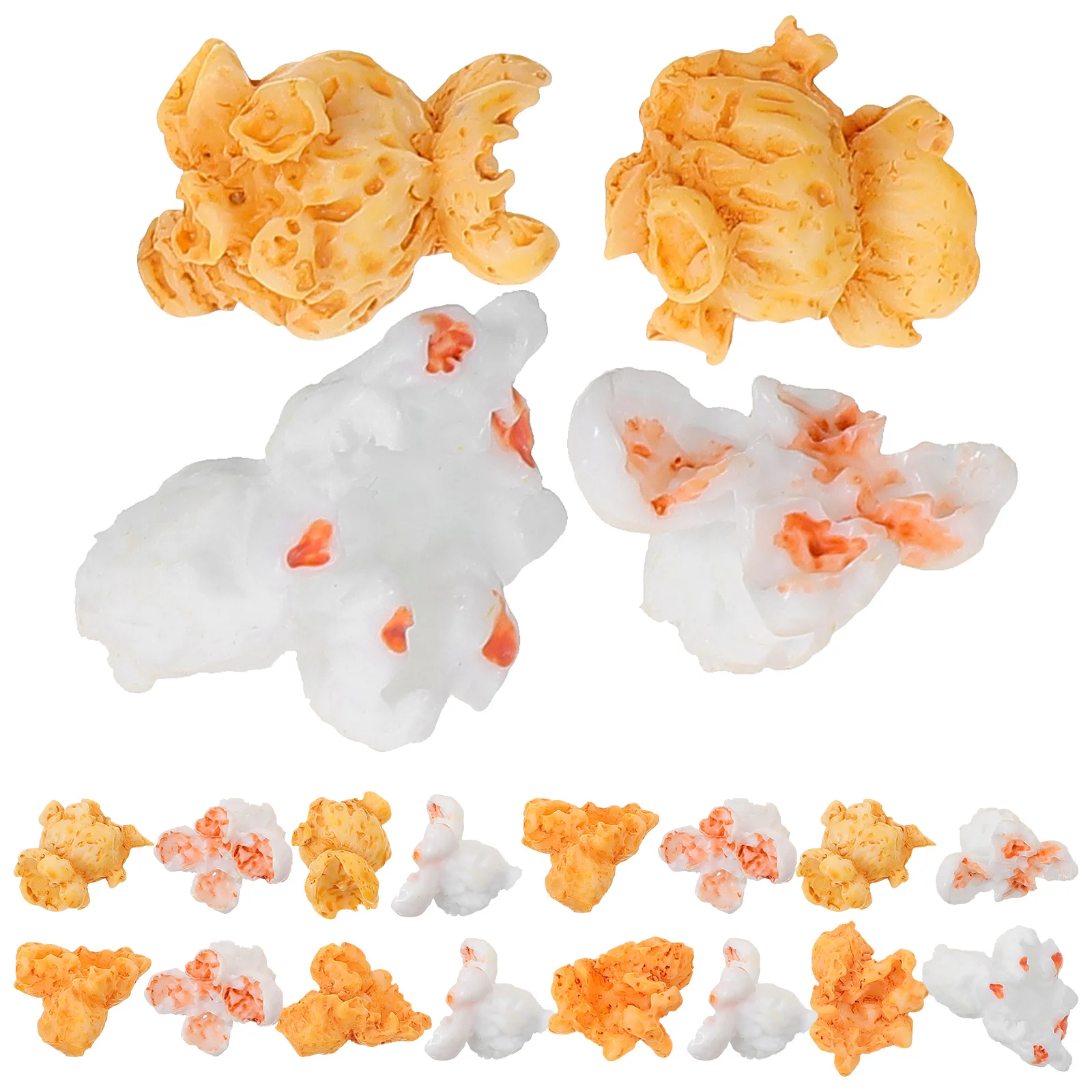 20 Pcs Toy House Resin Popcorn Landscape Accessory Decorations DIY Earring Child