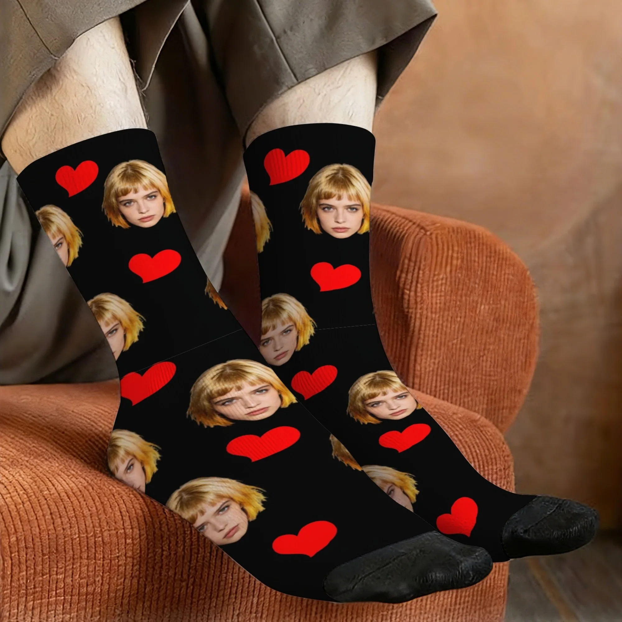 ถุงเท้าลายหน้าคนแบบกำหนดเองได้ - Dress Sock Men บทวิจารณ์และราคา